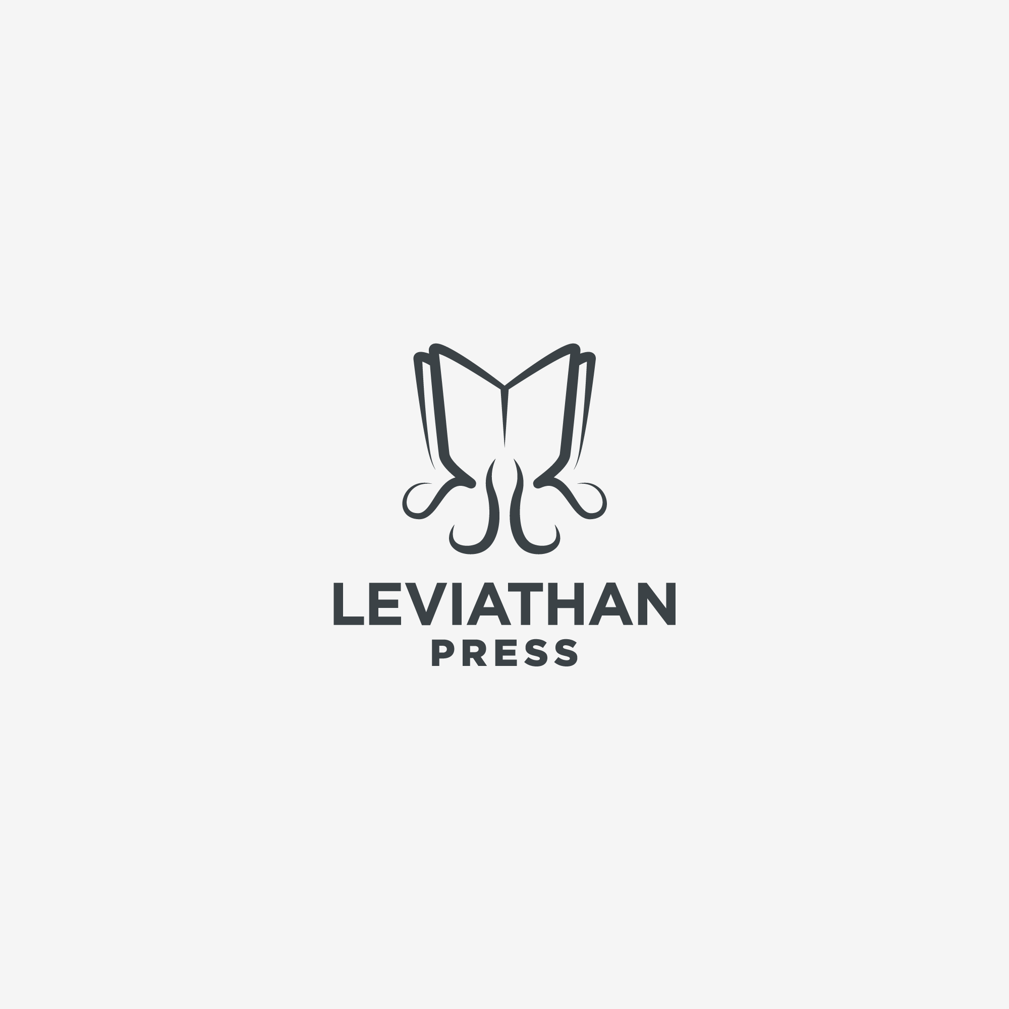 Leviathan Press stacked logo with wordmark