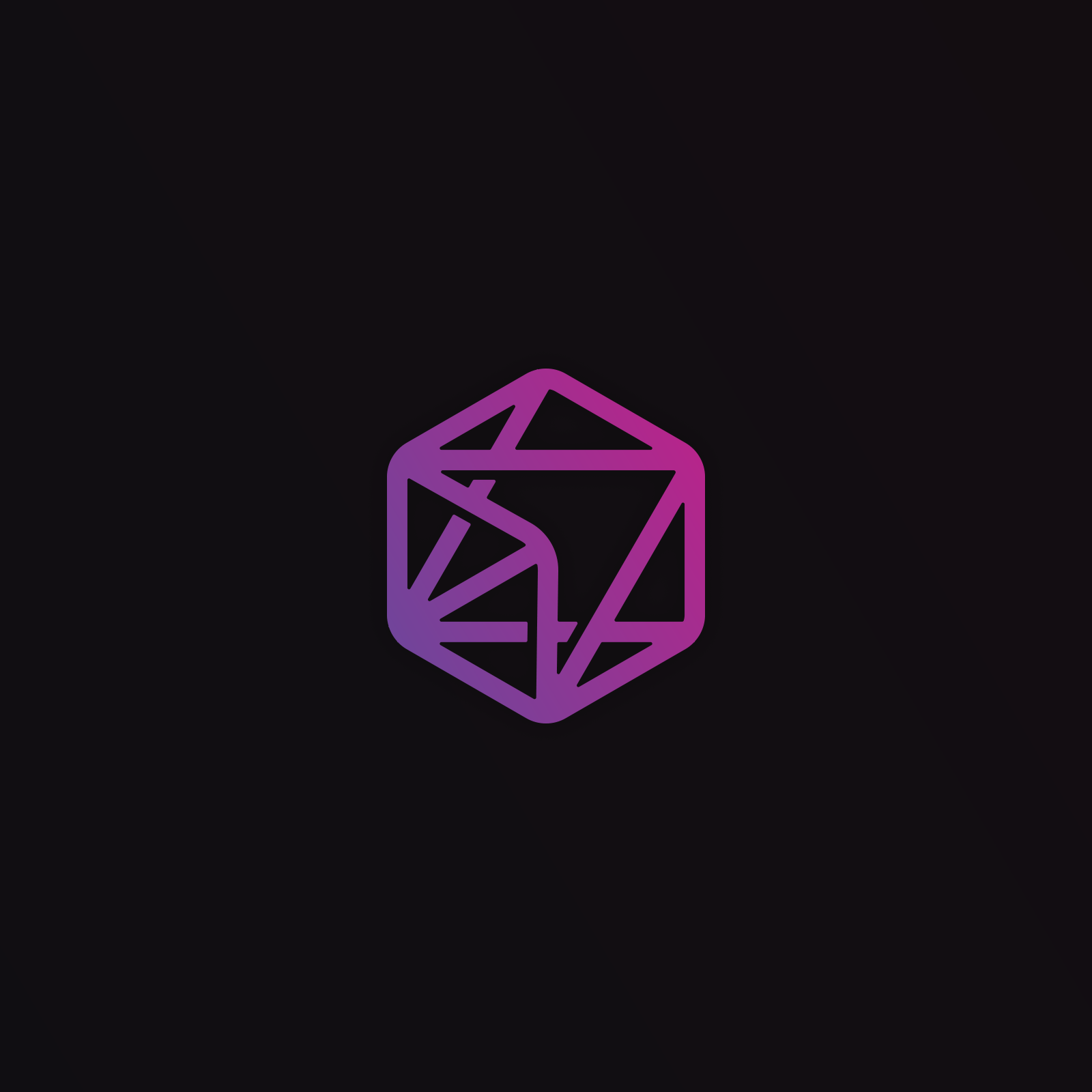 OneClick.ai logo mark in gradient on black