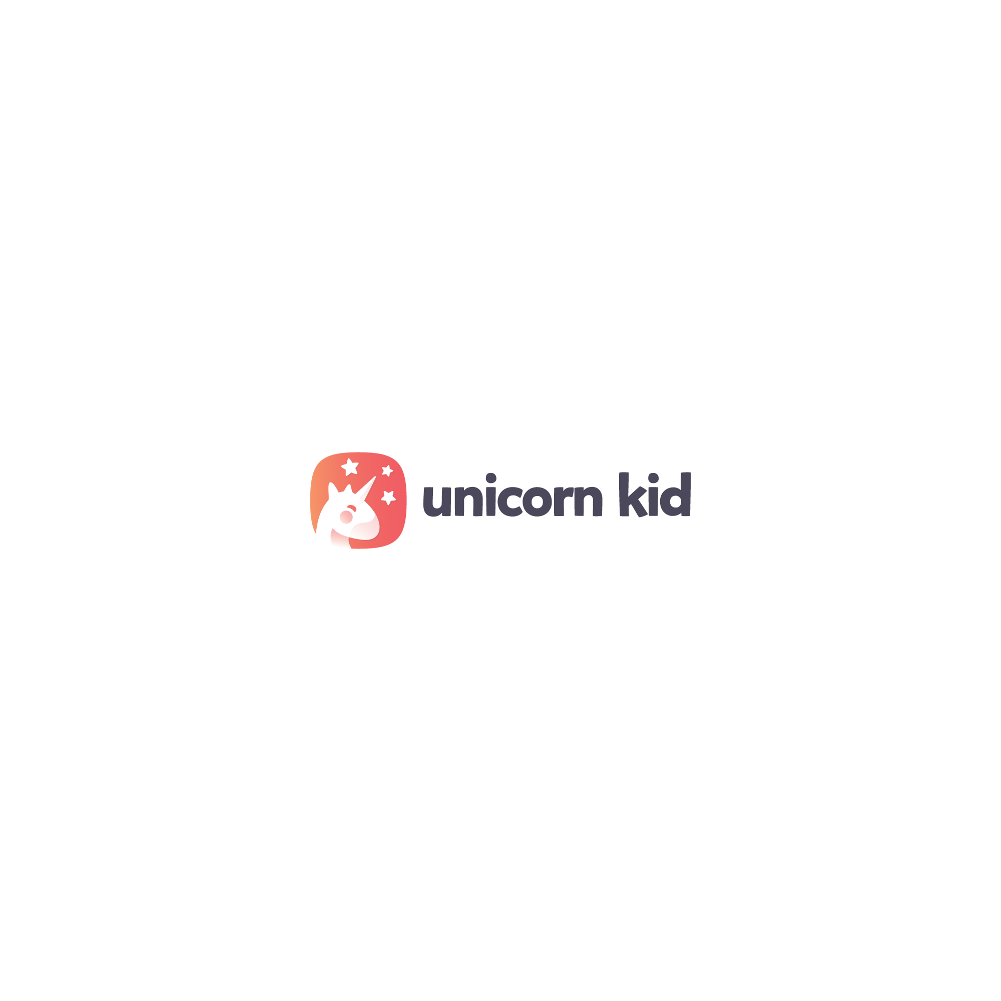 Unicorn Kid logo: a unicorn app-icon mark beside the lowercase wordmark